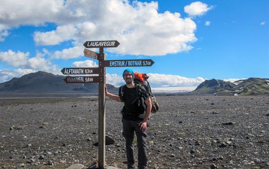 Beschilderung auf dem Laugavegur