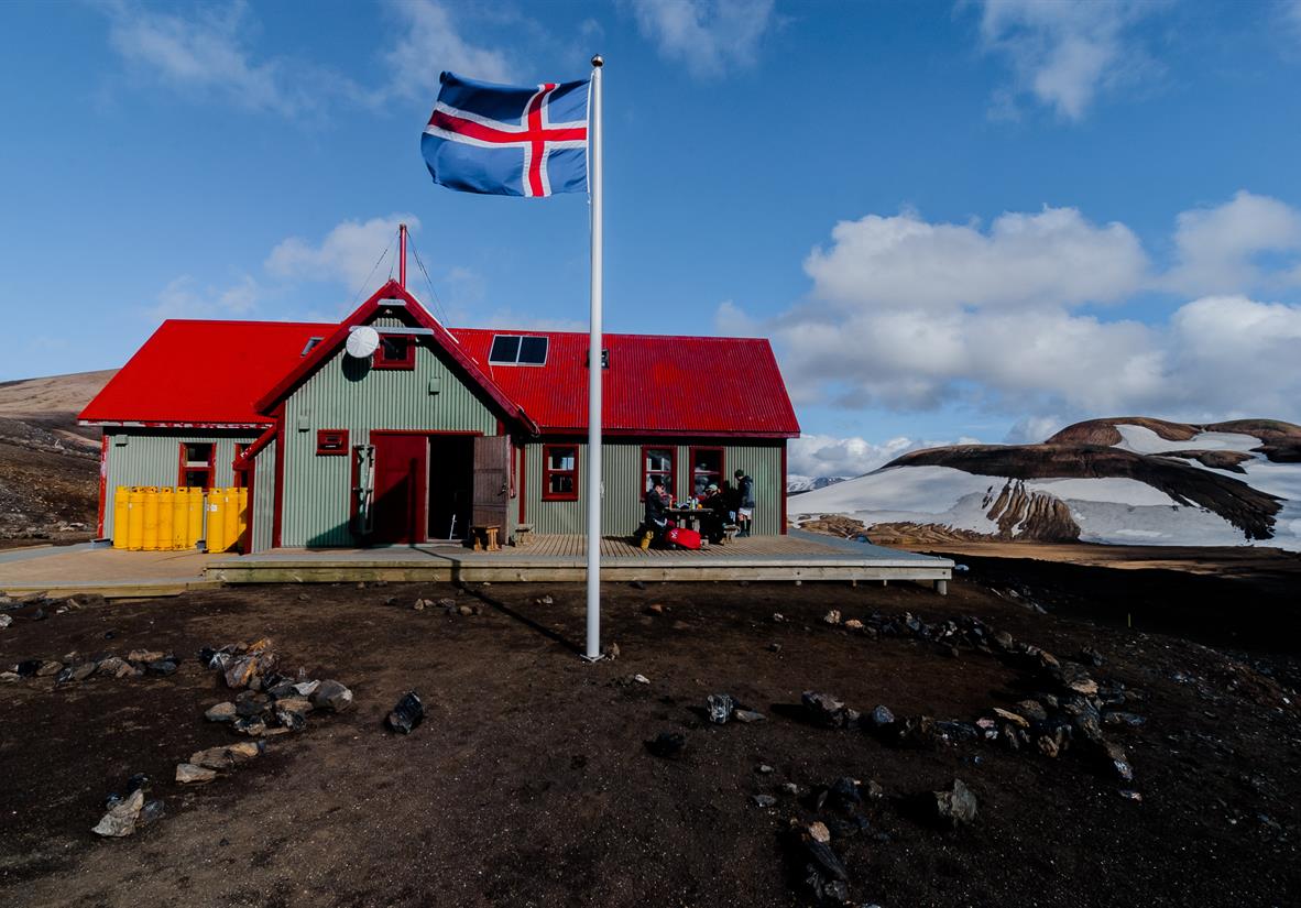 Die Hrafntinnusker Hütte