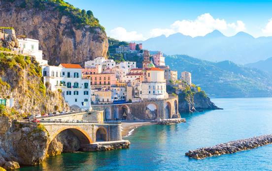 Stay your first two nights in lovely Amalfi town