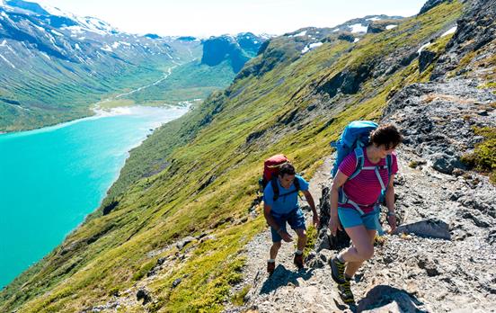 Wanderer auf dem Bukkelægret