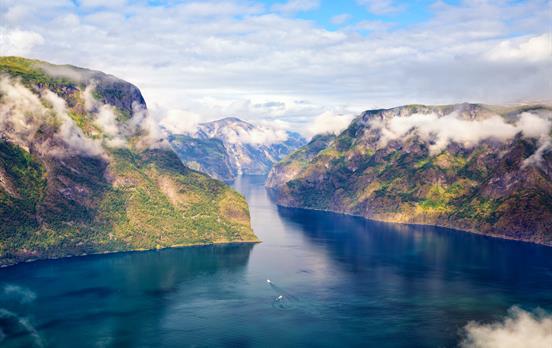 Der idyllische Aurlandsfjord