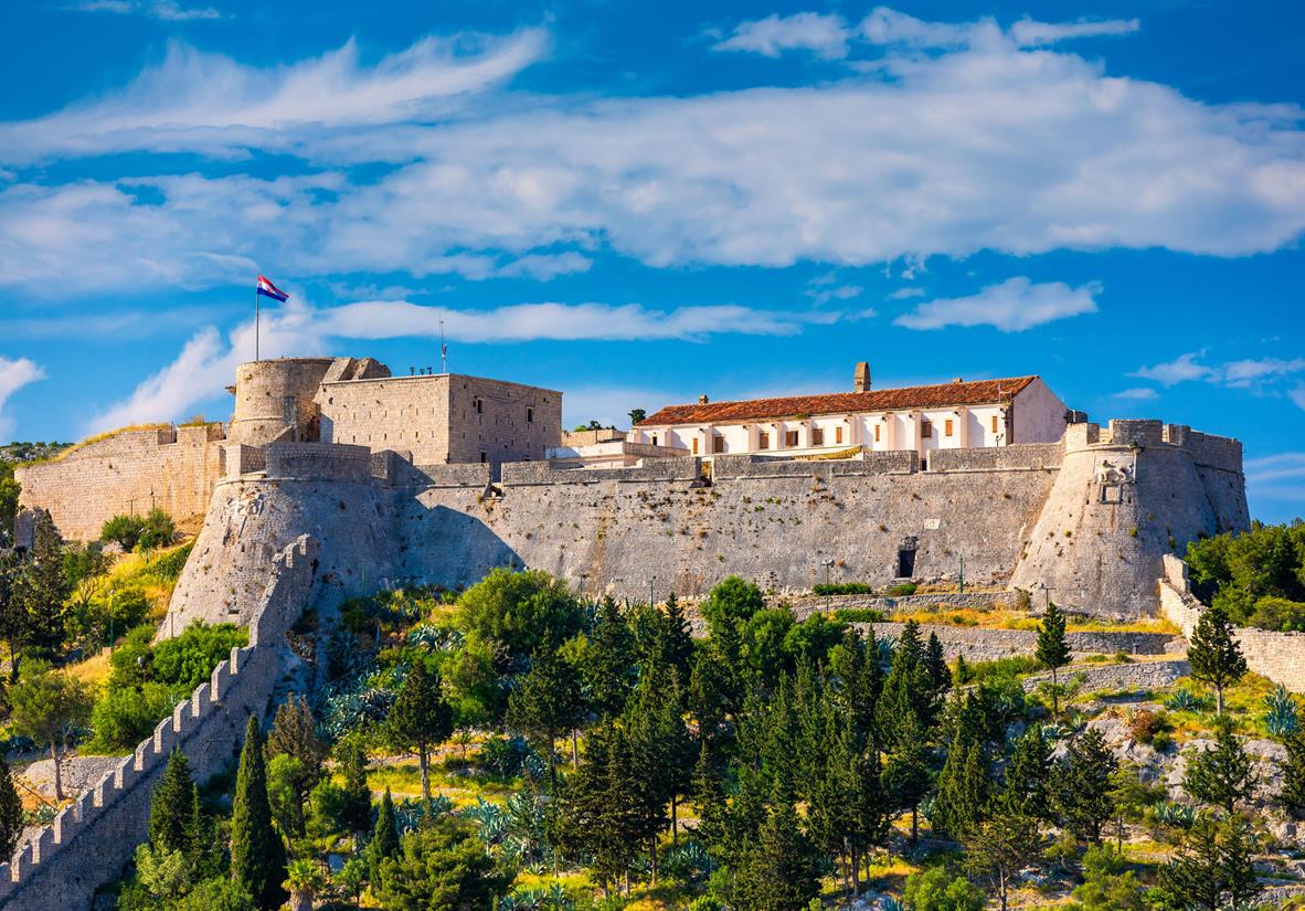 Das mächtige Fortica Fort oberhalb von Hvar