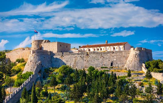 Das mächtige Fortica Fort oberhalb von Hvar