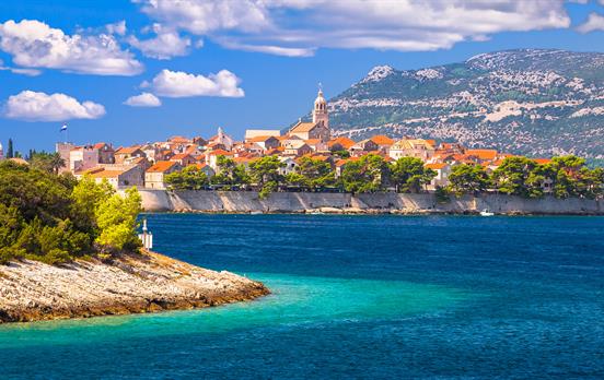 Küstenwanderung nach Korcula Stadt