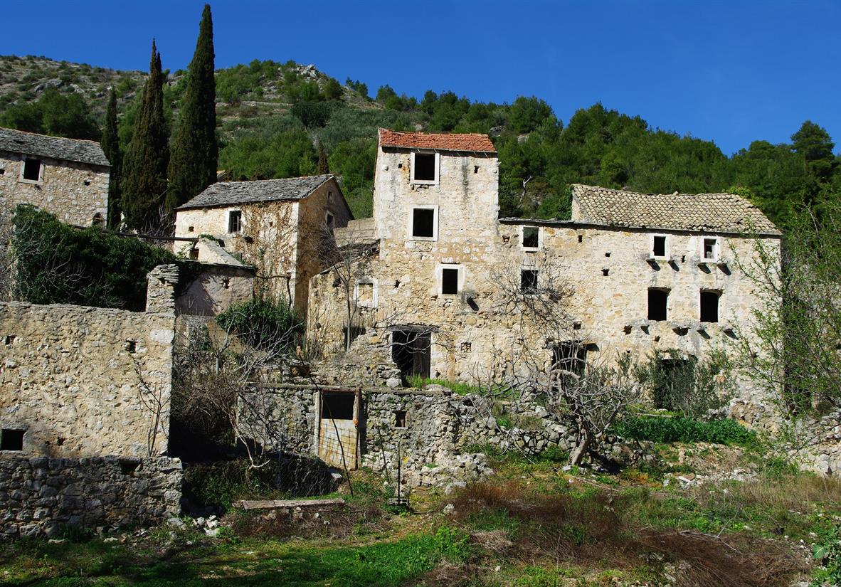 Verlassenes Dorf Malo Grablje