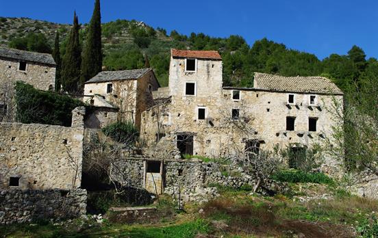 Verlassenes Dorf Malo Grablje
