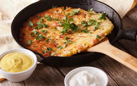Enjoy some classic Swiss potato roesti