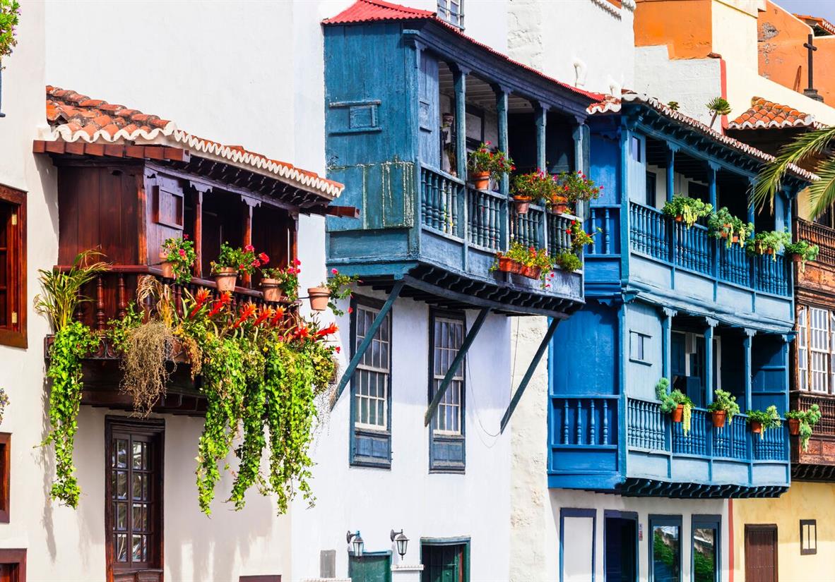 Famous balcony terrace in La Palma
