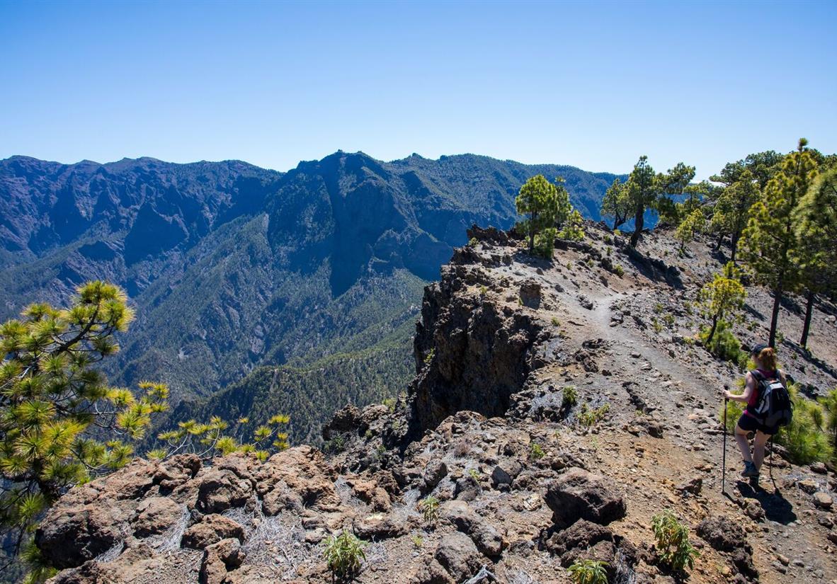 Walking near Bejenado Peak