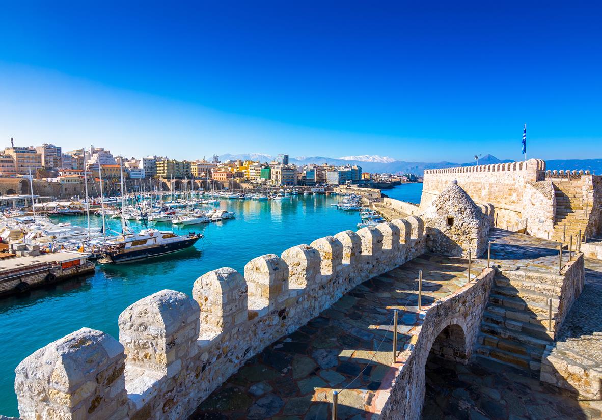 Hafen von Heraklion mit venezianischem Fort