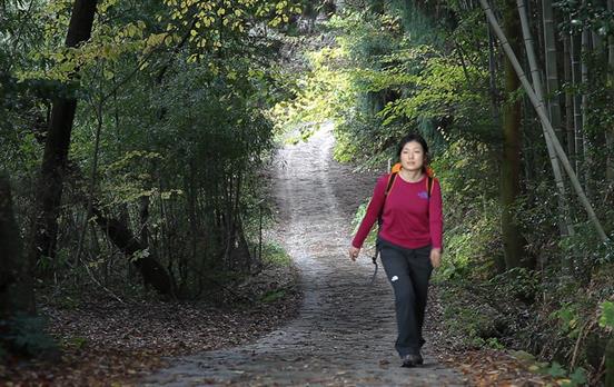 Wandererin auf dem Nakasendo