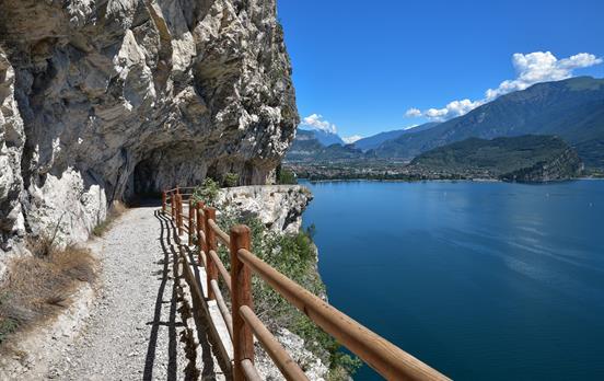 Auf dem Ponale Weg zwischen Riva und Ledrotal