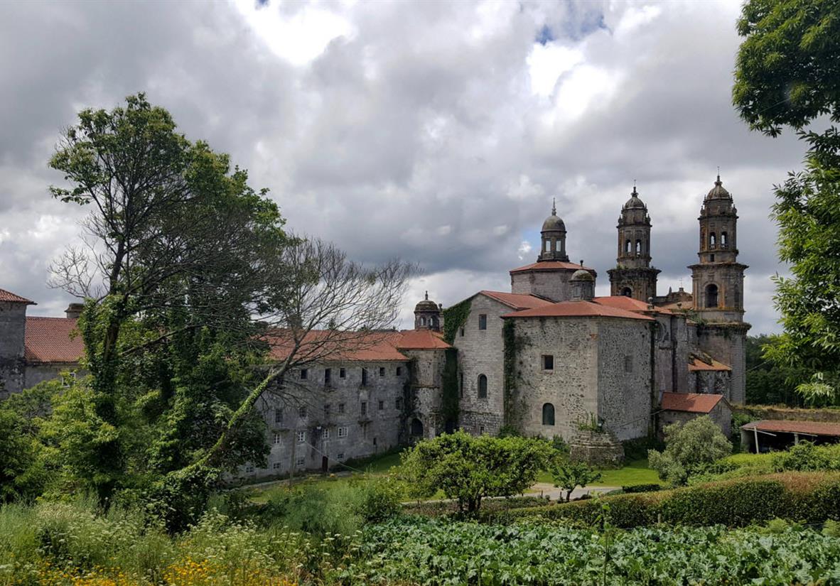 historische Gebäude in Galicien