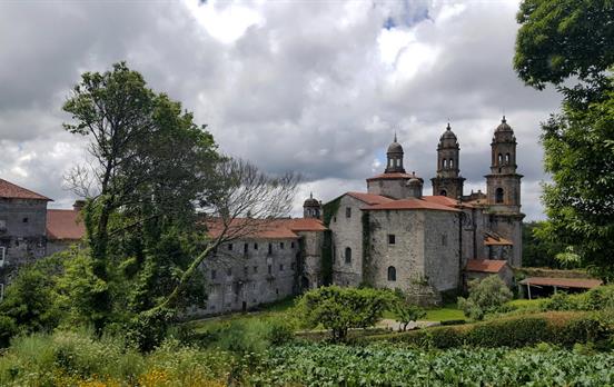 historische Gebäude in Galicien