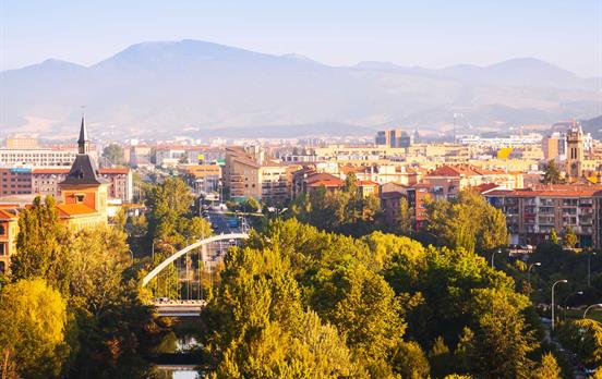 Blick über das faszinierende Pamplona