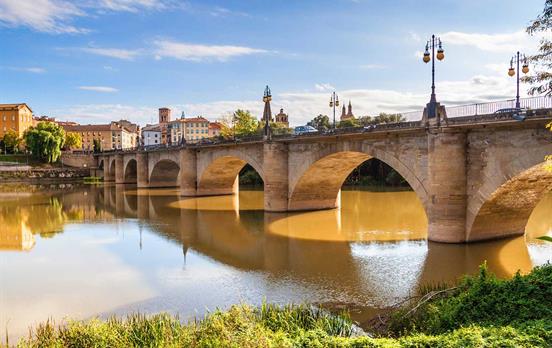 Die Pilgerbrücke von Logrono