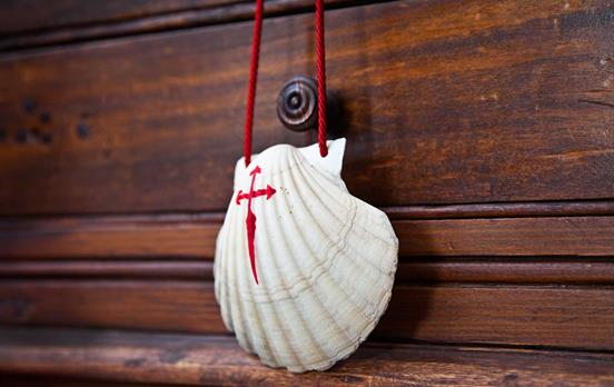 Jakobsmuschel - Erkennungszeichen der Pilger