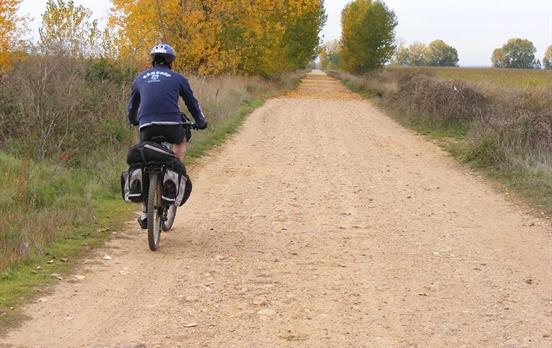 Mit dem Fahrrad auf dem Jakobsweg