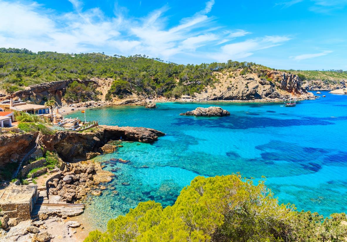 The pretty beach of Cala Xarraca