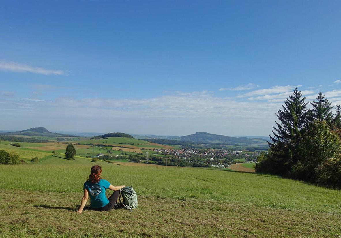 Die Aussicht vom Helmut-Gro-Platz