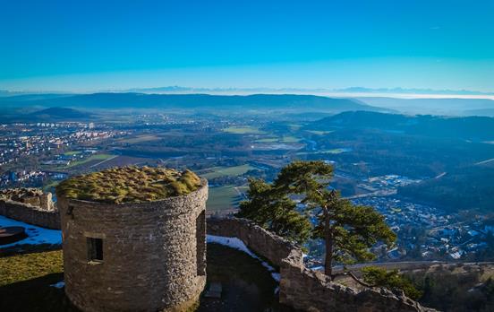Blick vom Hegau-Vulkan Hohentwiel