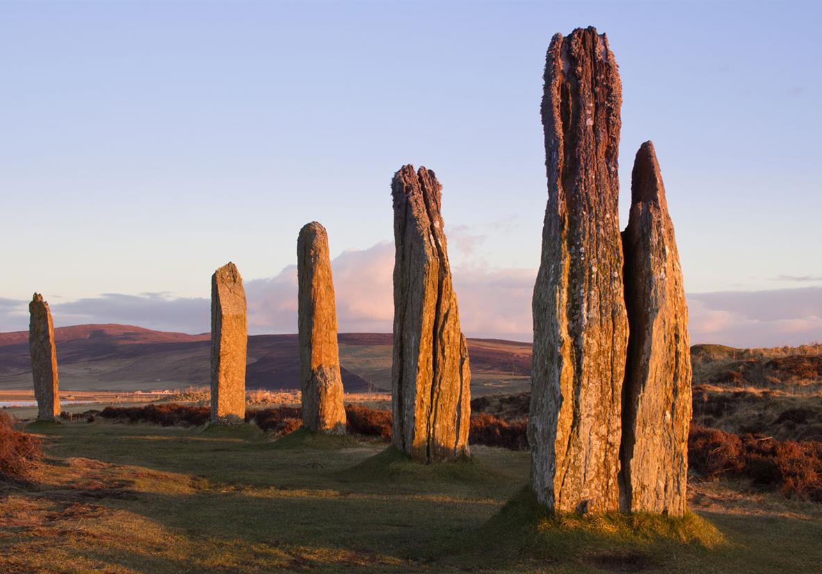 The standing stones at the Ring of Brodgar