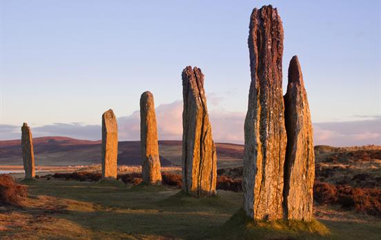 The standing stones at the Ring of Brodgar