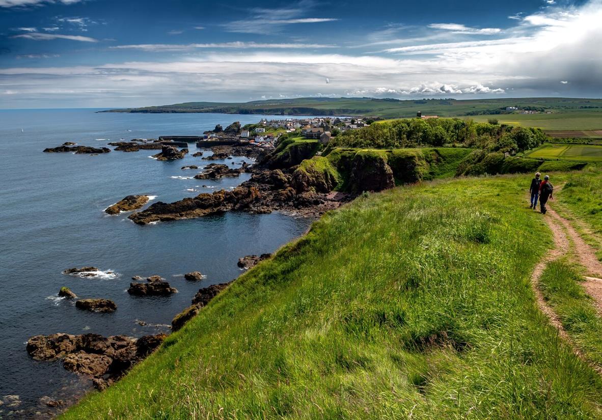 Walking on Berwickshire Coastal Path