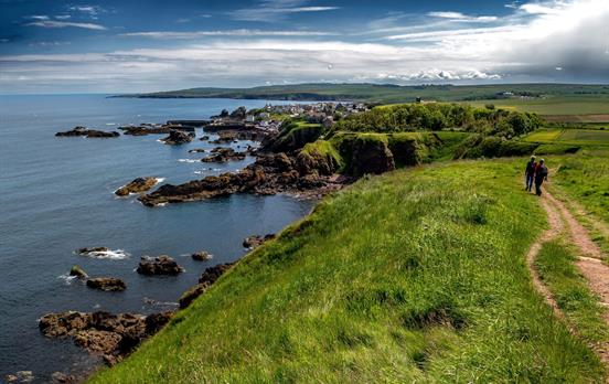 Walking on Berwickshire Coastal Path