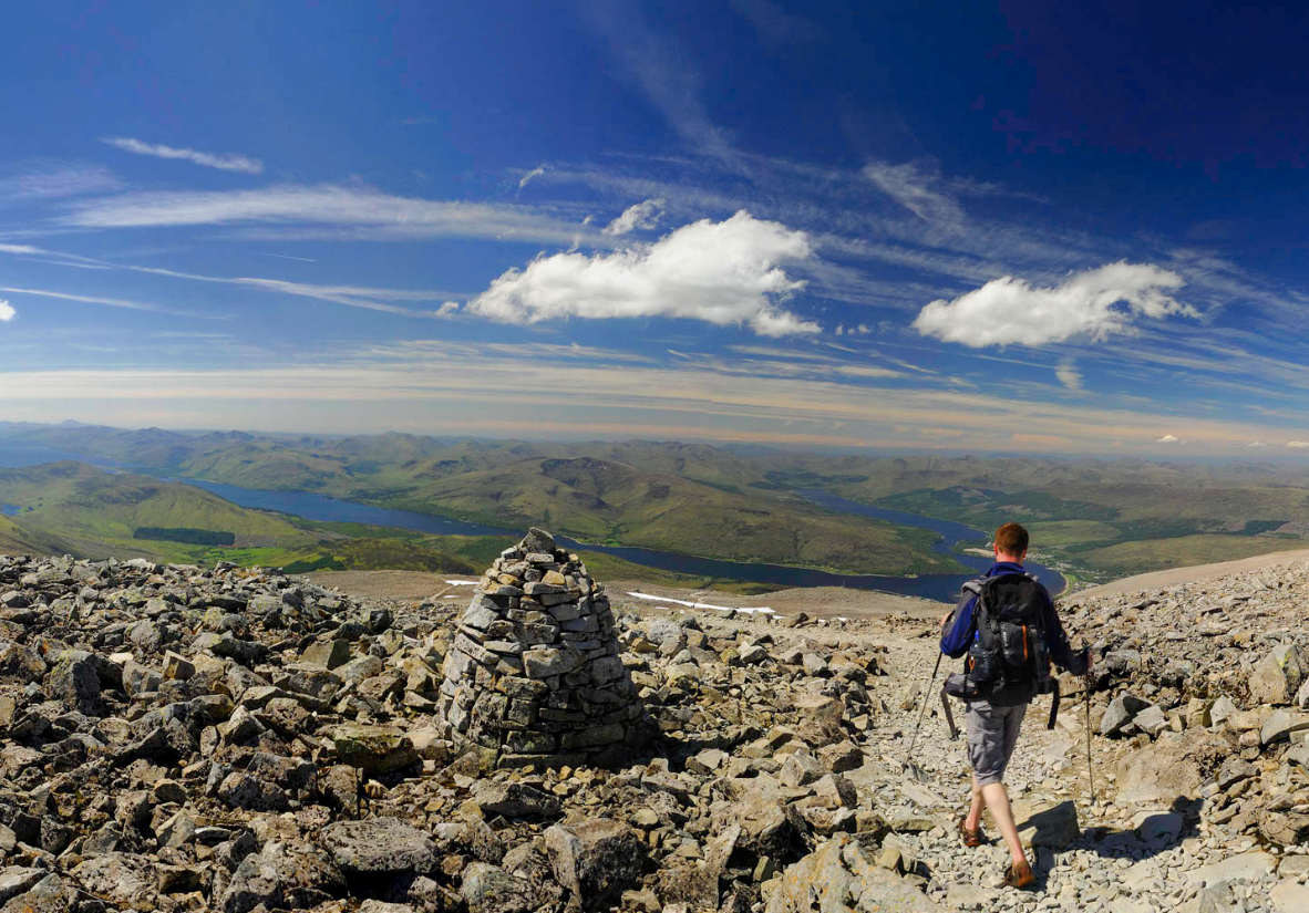 Am Gipfel von Ben Nevis