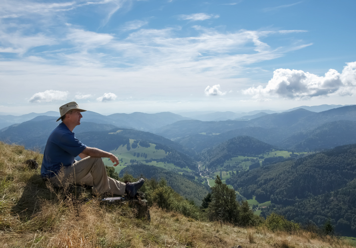 Einige Panoramaaussichten von Bergplateaus