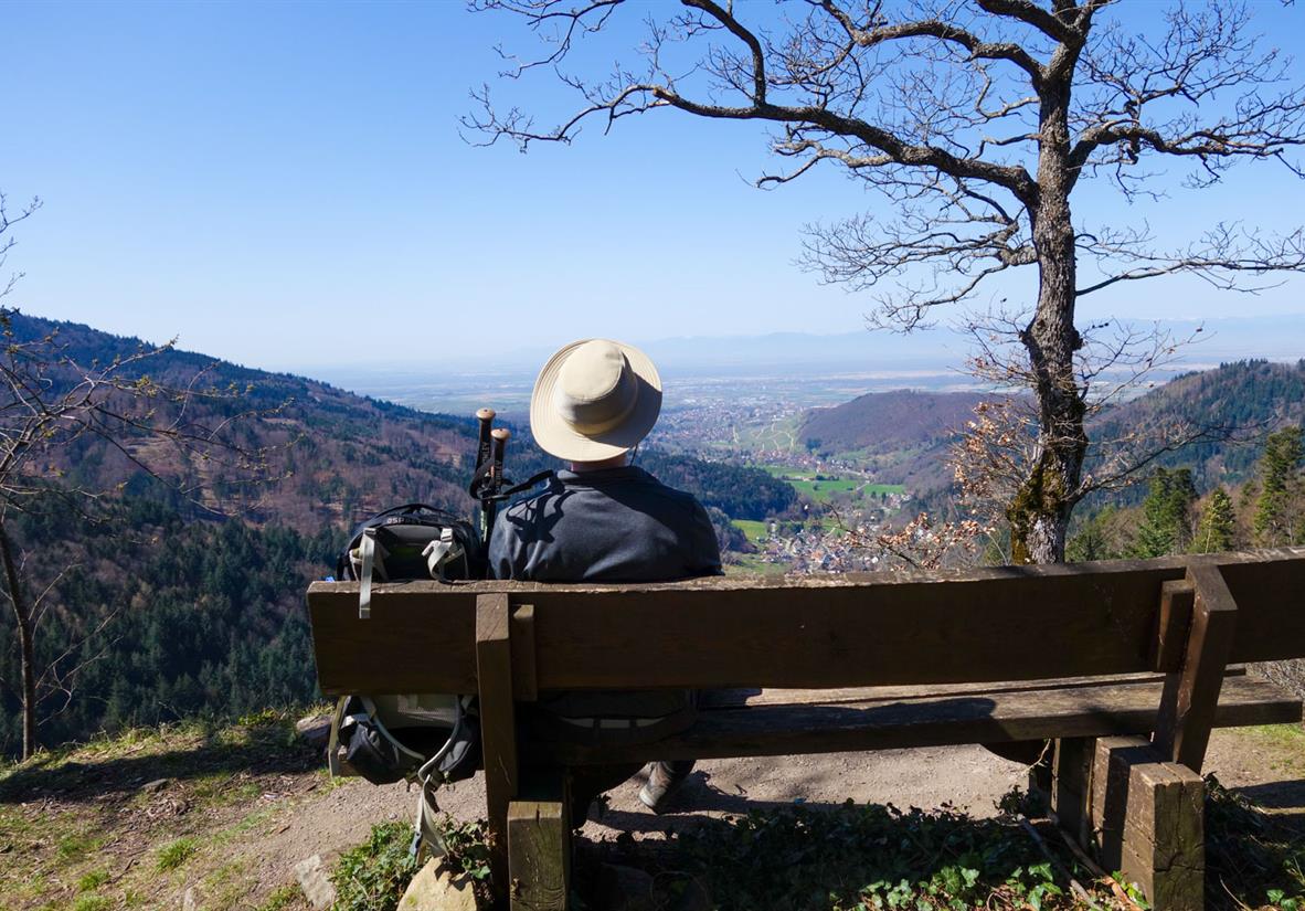 Kurze Rast am Eselsgrabenfelsen