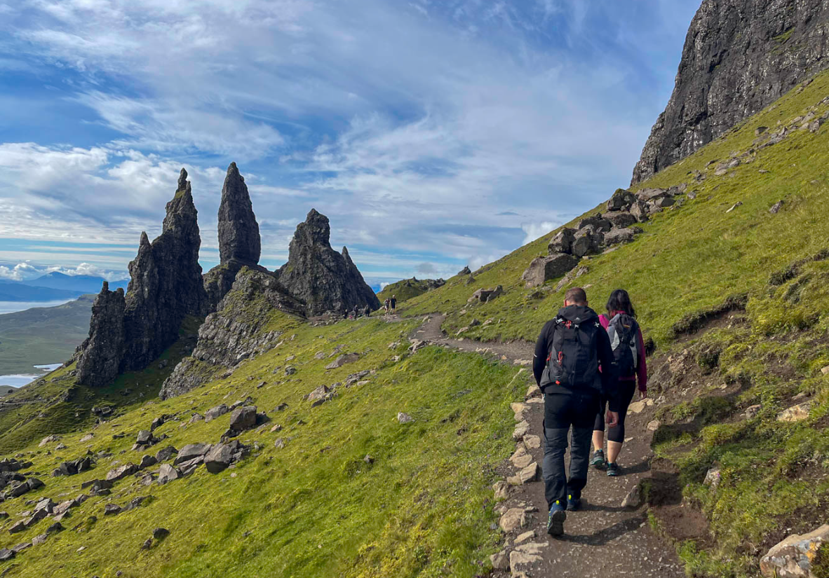 Wandern beim Old Man of Storr