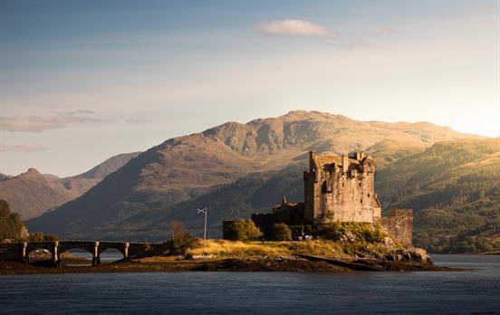 Das bekannte Eilean Donan Castle an der Westküste