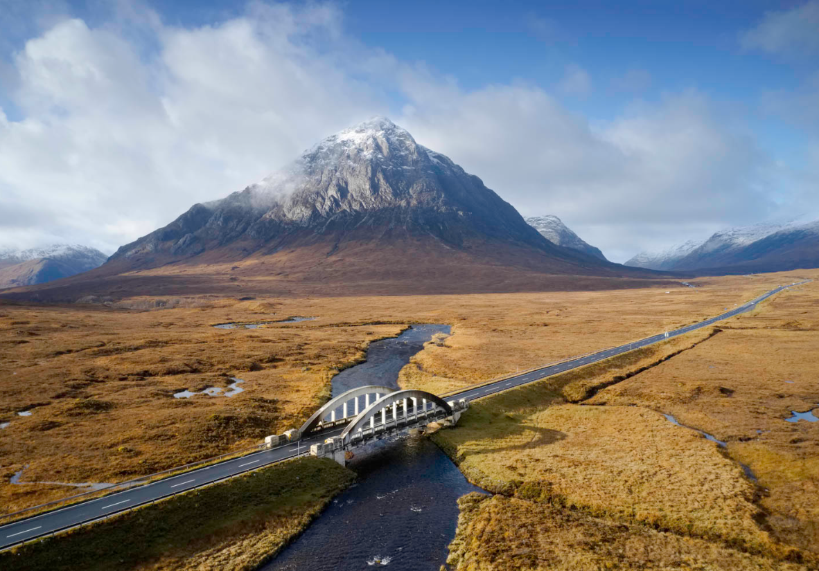 Schönste Straße der Welt durch Glencoe