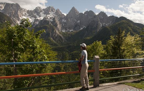 Ausblick auf die Steiner Alpen