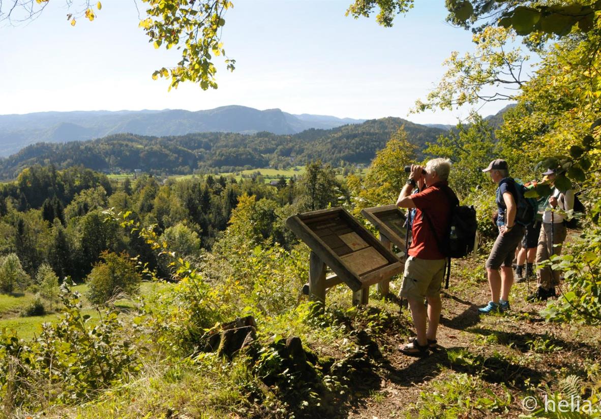 Wanderer auf dem Via Alpina