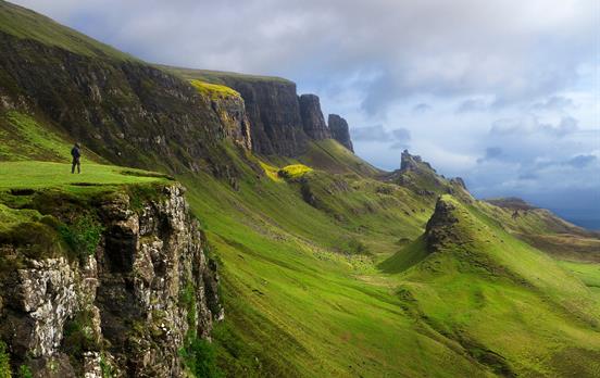 Blick nach Norden entlang des Trotternish Ridge