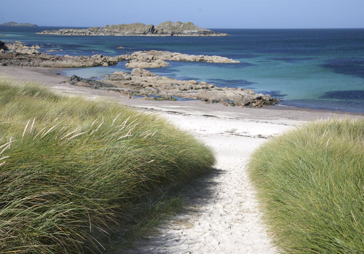 Iona beach path