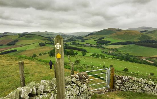 Follow the cross way-markers along the trail