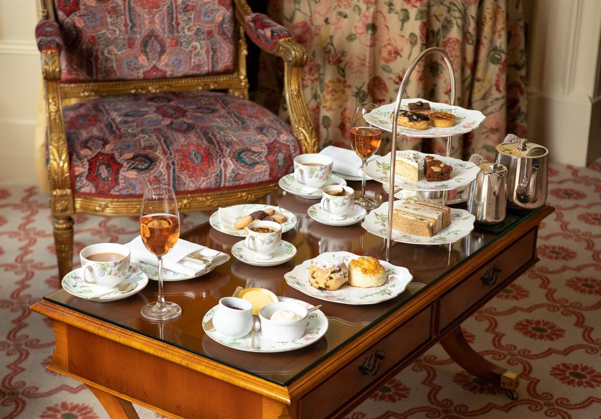 Afternoon tea at Inverlochy Castle