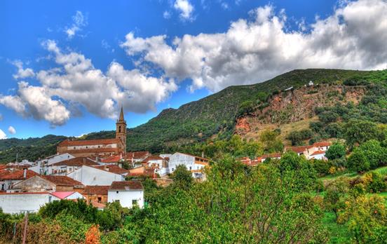 The whitewashed village of Alajar