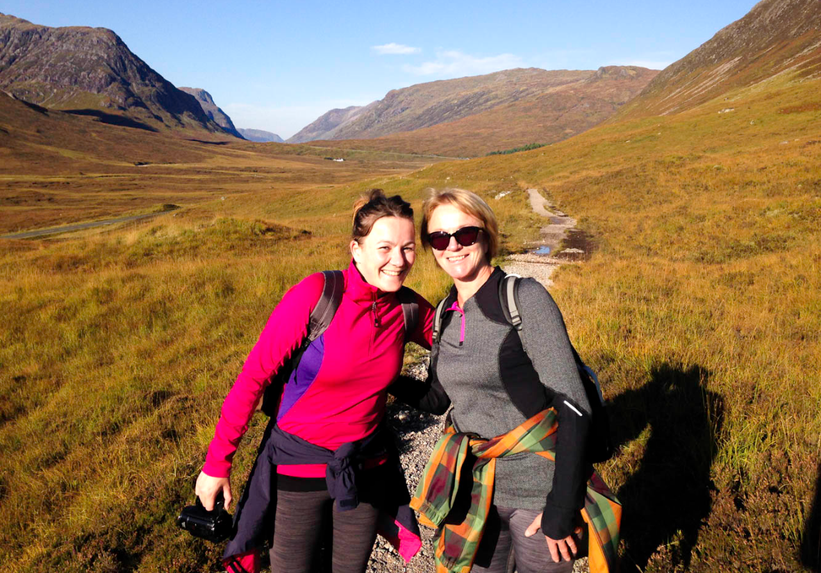 Weitläufige Täler wie Glencoe