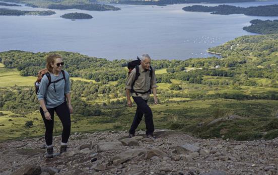 Aufstieg beim Loch Lomond