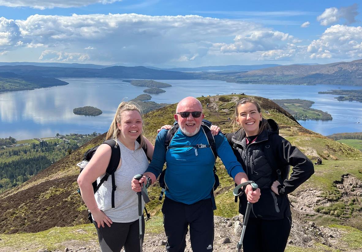 Wanderer auf dem Conic Hill