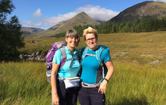 Walkers on the route
