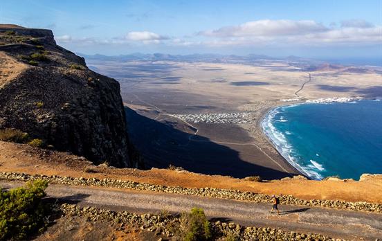 Spectacular views over the Famara Cliffs
