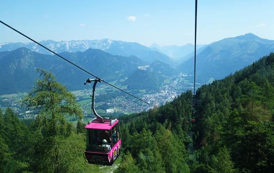 Mit der Seilbahn auf den Hausberg Bad Ischls