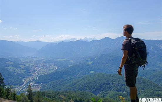 Blick auf den Dachstein Gletscher in der Ferne