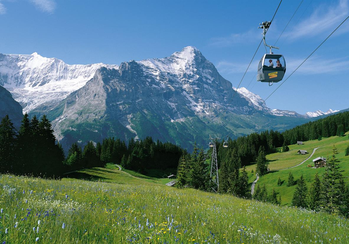 Use cable cars to get to the high mountain trails